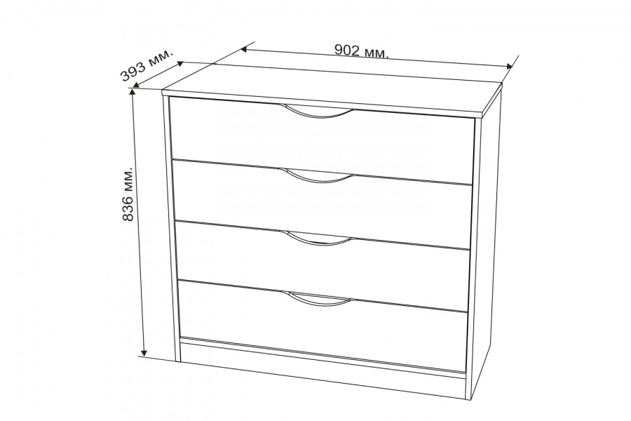 Комод размеры чертежи